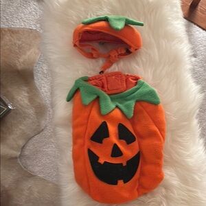 Bootique Festive Pumpkin Dog Costume - Orange and Green